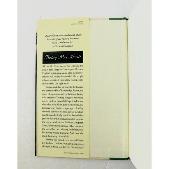 Being Mrs. Alcott By Nancy Geary First Edition 2005 Hardcover Jacket Fiction - Picture 3 of 5